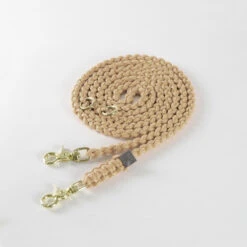 Laisse Pour Chien En Corde Réglable (11 Couleurs) -Chats Chiens Fournitures Magasin maritime beige