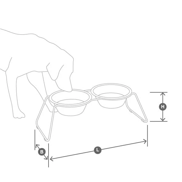 Double écuelle Design Pour Chien Cena 5 Double écuelle Design Pour Chien Cena – Image 5