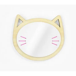 Miroir Tête De Chat -Chats Chiens Fournitures Magasin miroir chat rose