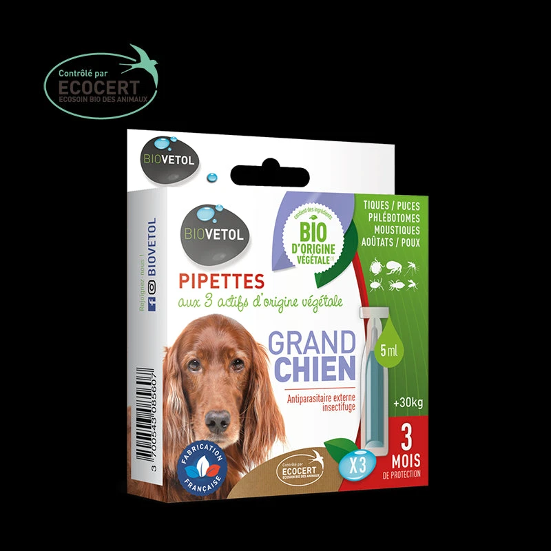 Pipettes Insectifuges Biovetol Grand Chien 1 Pipettes Insectifuges Biovetol Grand Chien